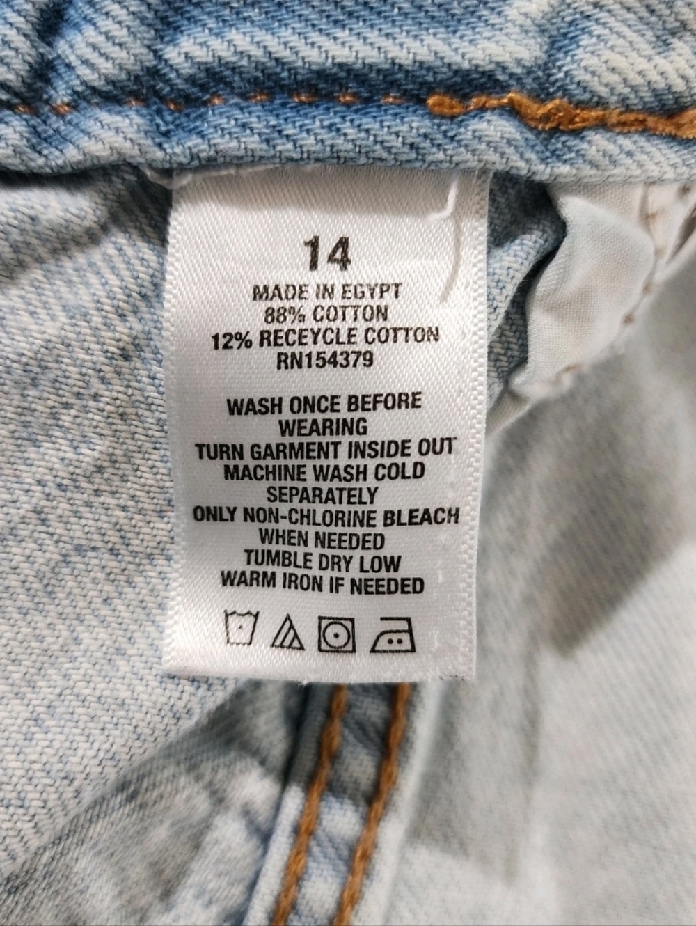 Aeropostale 90s Baggy Jeans Womens 14 Very Distressed Light Wash Festival Street - Picture 3 of 16
